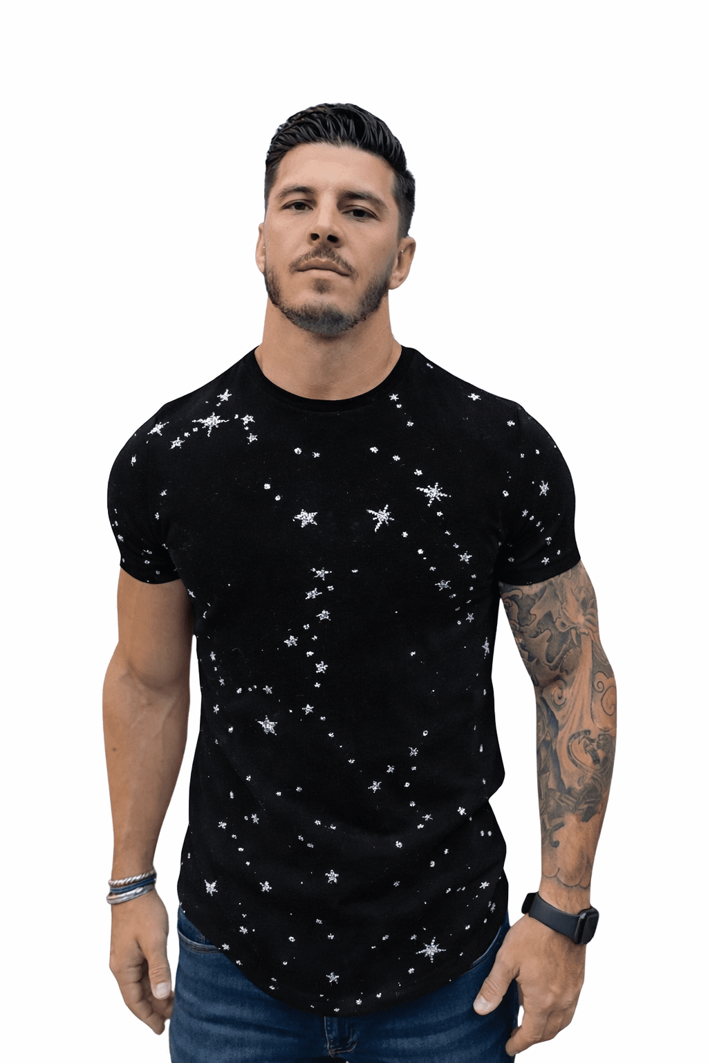 KoAzo 75 - Velvet T-shirt for Men - Sarman Fashion - Wholesale Clothing Fashion Brand for Men from Canada