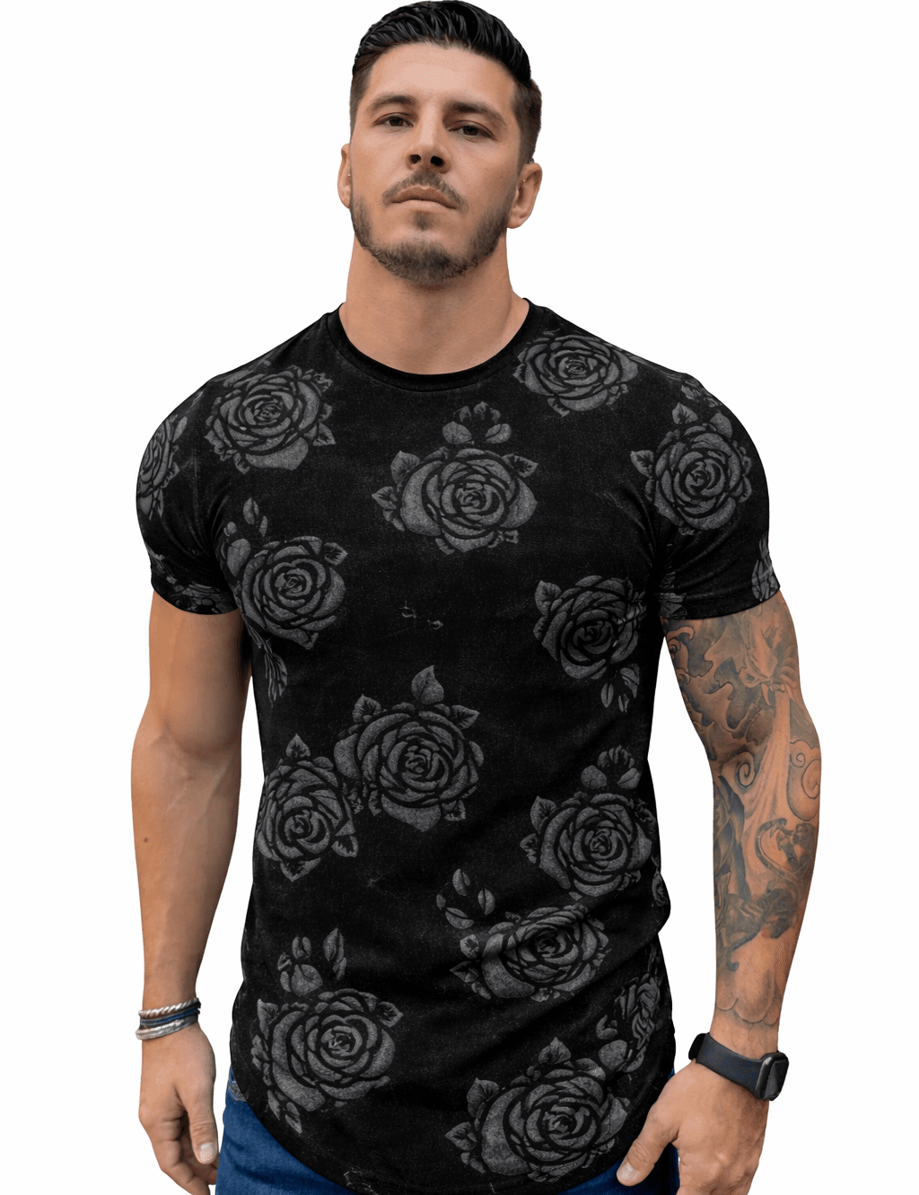 KoAzo 78 - Velvet T-shirt for Men - Sarman Fashion - Wholesale Clothing Fashion Brand for Men from Canada