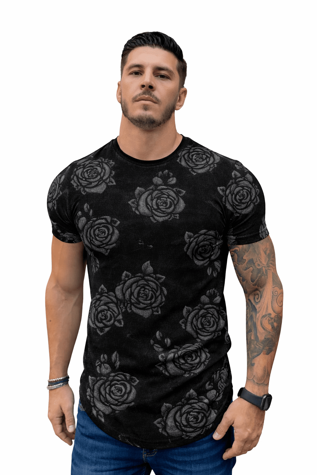 KoAzo 78 - Velvet T-shirt for Men - Sarman Fashion - Wholesale Clothing Fashion Brand for Men from Canada