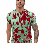 KoAzo 79 - Velvet T-shirt for Men - Sarman Fashion - Wholesale Clothing Fashion Brand for Men from Canada