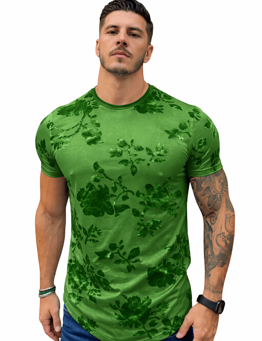 KoAzo 81 - Velvet T-shirt for Men - Sarman Fashion - Wholesale Clothing Fashion Brand for Men from Canada
