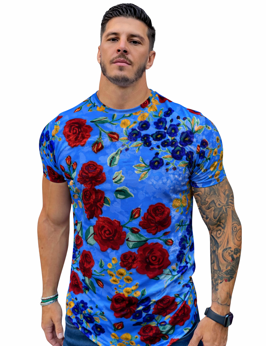 KoAzo 82 - Velvet T-shirt for Men - Sarman Fashion - Wholesale Clothing Fashion Brand for Men from Canada
