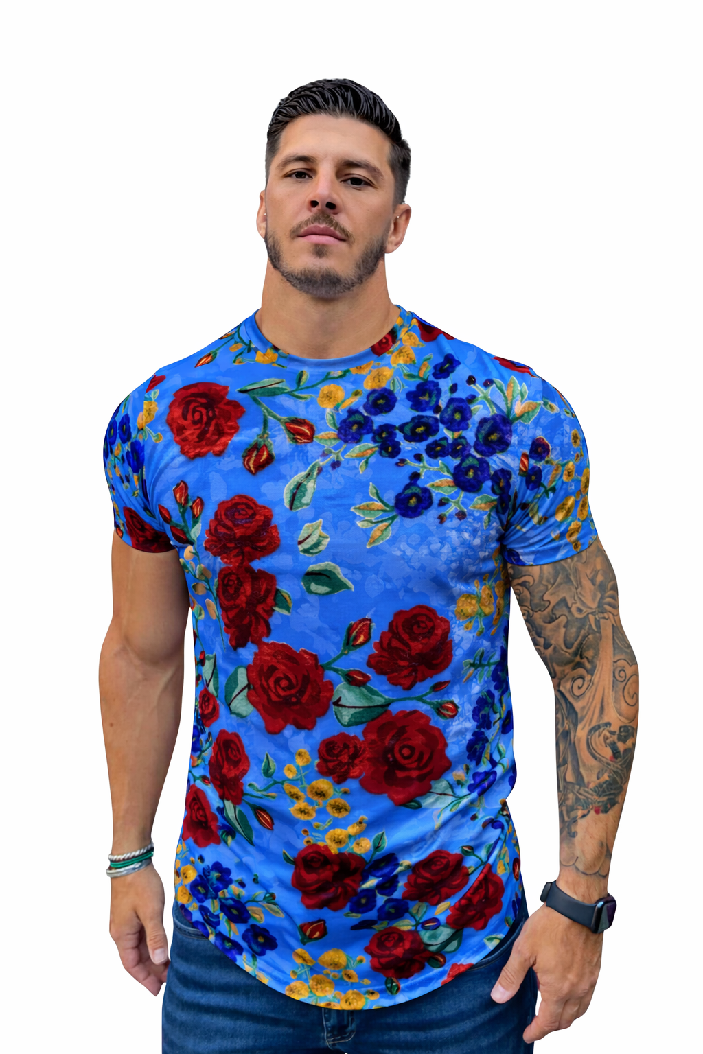 KoAzo 82 - Velvet T-shirt for Men - Sarman Fashion - Wholesale Clothing Fashion Brand for Men from Canada