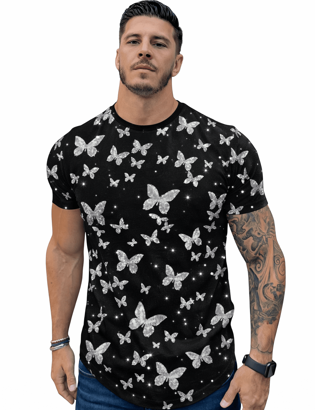KoAzo 84 - Velvet T-shirt for Men - Sarman Fashion - Wholesale Clothing Fashion Brand for Men from Canada