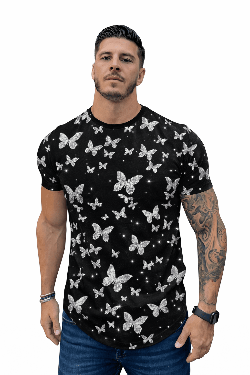 KoAzo 84 - Velvet T-shirt for Men - Sarman Fashion - Wholesale Clothing Fashion Brand for Men from Canada