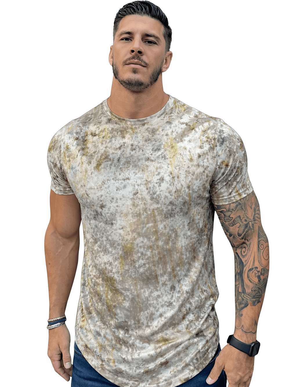 KoAzo 86 - Velvet T-shirt for Men - Sarman Fashion - Wholesale Clothing Fashion Brand for Men from Canada