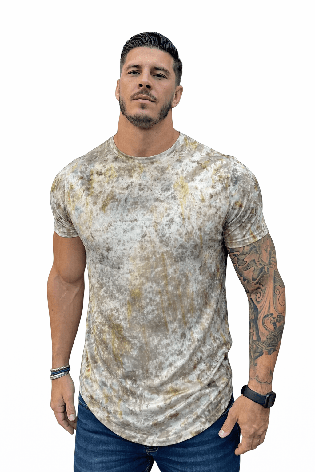 KoAzo 86 - Velvet T-shirt for Men - Sarman Fashion - Wholesale Clothing Fashion Brand for Men from Canada