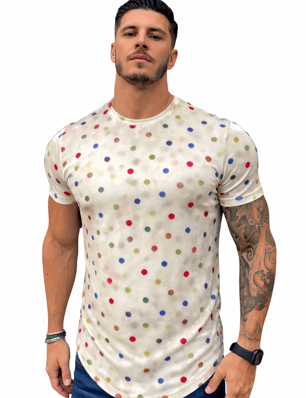 KoAzo 87 - Velvet T-shirt for Men - Sarman Fashion - Wholesale Clothing Fashion Brand for Men from Canada