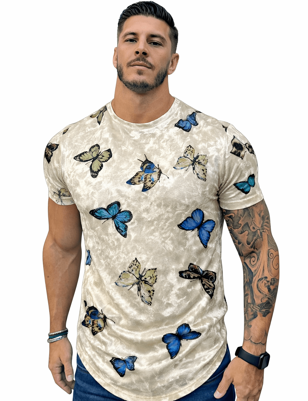 KoAzo 88 - Velvet T-shirt for Men - Sarman Fashion - Wholesale Clothing Fashion Brand for Men from Canada