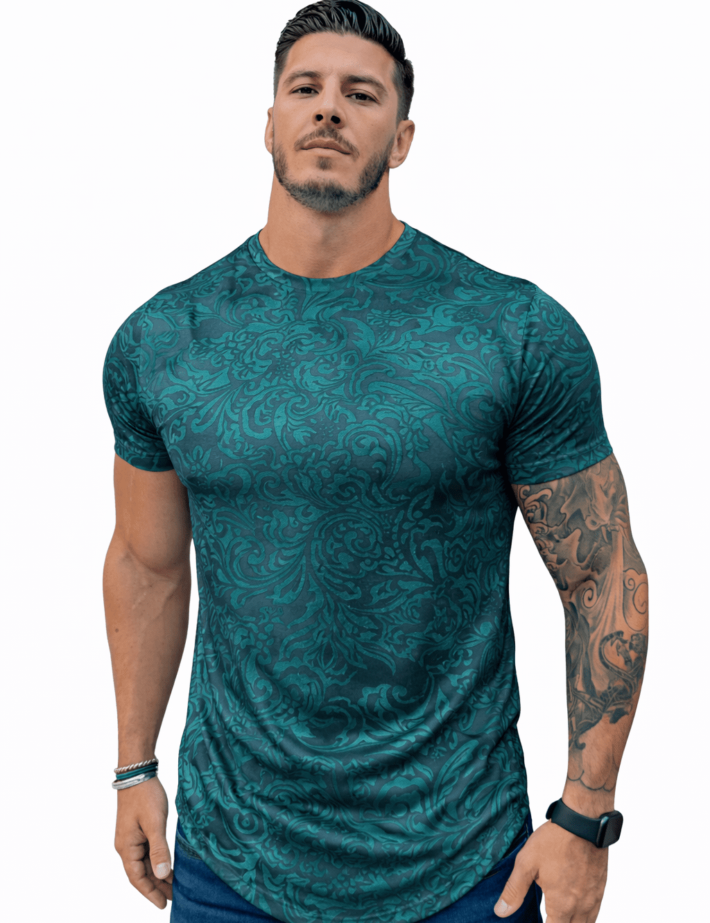 KoAzo 90 - Velvet T-shirt for Men - Sarman Fashion - Wholesale Clothing Fashion Brand for Men from Canada