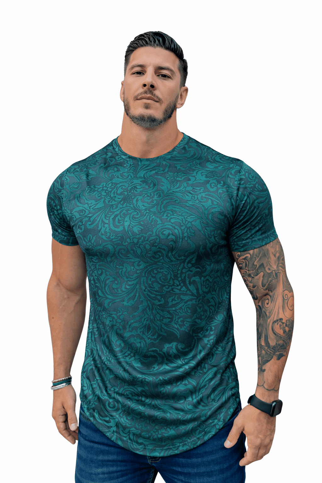 KoAzo 90 - Velvet T-shirt for Men - Sarman Fashion - Wholesale Clothing Fashion Brand for Men from Canada