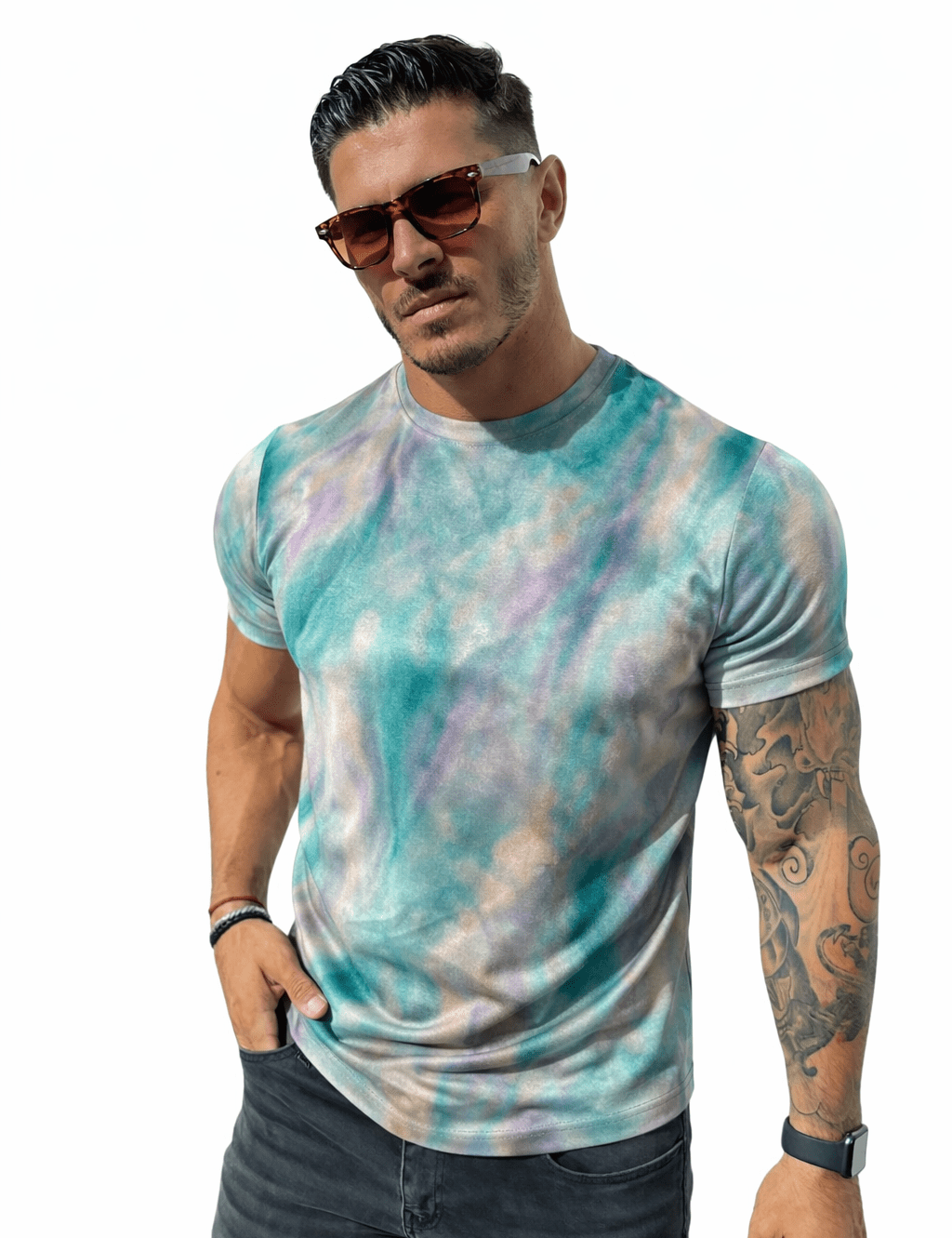 KoAzo 97 - Velvet T-shirt for Men - Sarman Fashion - Wholesale Clothing Fashion Brand for Men from Canada