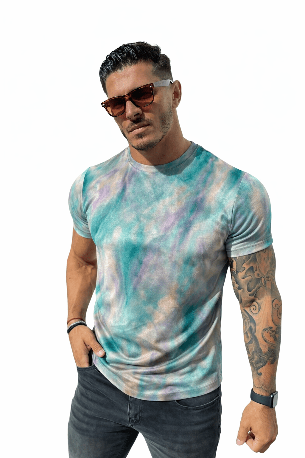 KoAzo 97 - Velvet T-shirt for Men - Sarman Fashion - Wholesale Clothing Fashion Brand for Men from Canada