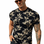 KoAzo 98 - Velvet T-shirt for Men - Sarman Fashion - Wholesale Clothing Fashion Brand for Men from Canada
