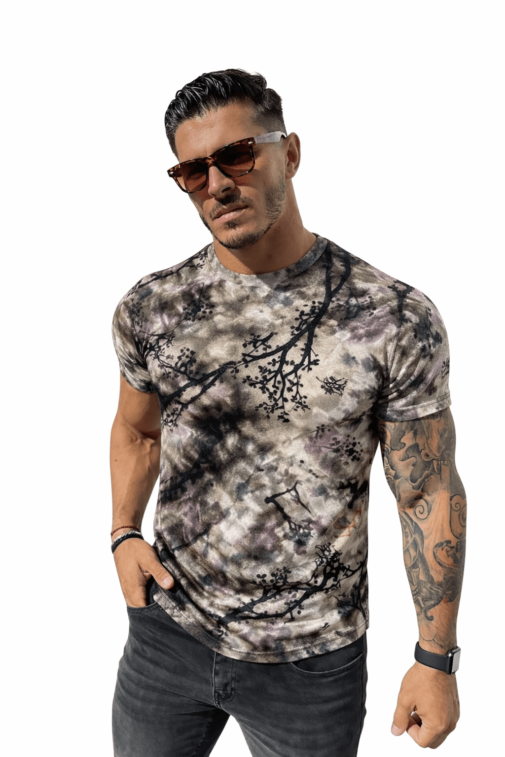 KoAzo 99 - Velvet T-shirt for Men - Sarman Fashion - Wholesale Clothing Fashion Brand for Men from Canada