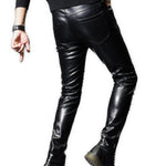 Kofolo - Black Pu - Leather Pant’s for Men - Sarman Fashion - Wholesale Clothing Fashion Brand for Men from Canada
