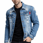 Kolodit - Long Sleeve Jeans Jacket for Men - Sarman Fashion - Wholesale Clothing Fashion Brand for Men from Canada