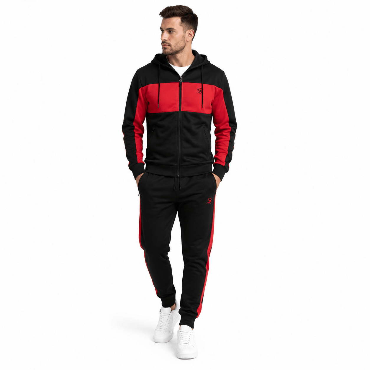 Komo - Complete Set - Long Sleeves Hoodie & Joggers for Men - Sarman Fashion - Wholesale Clothing Fashion Brand for Men from Canada