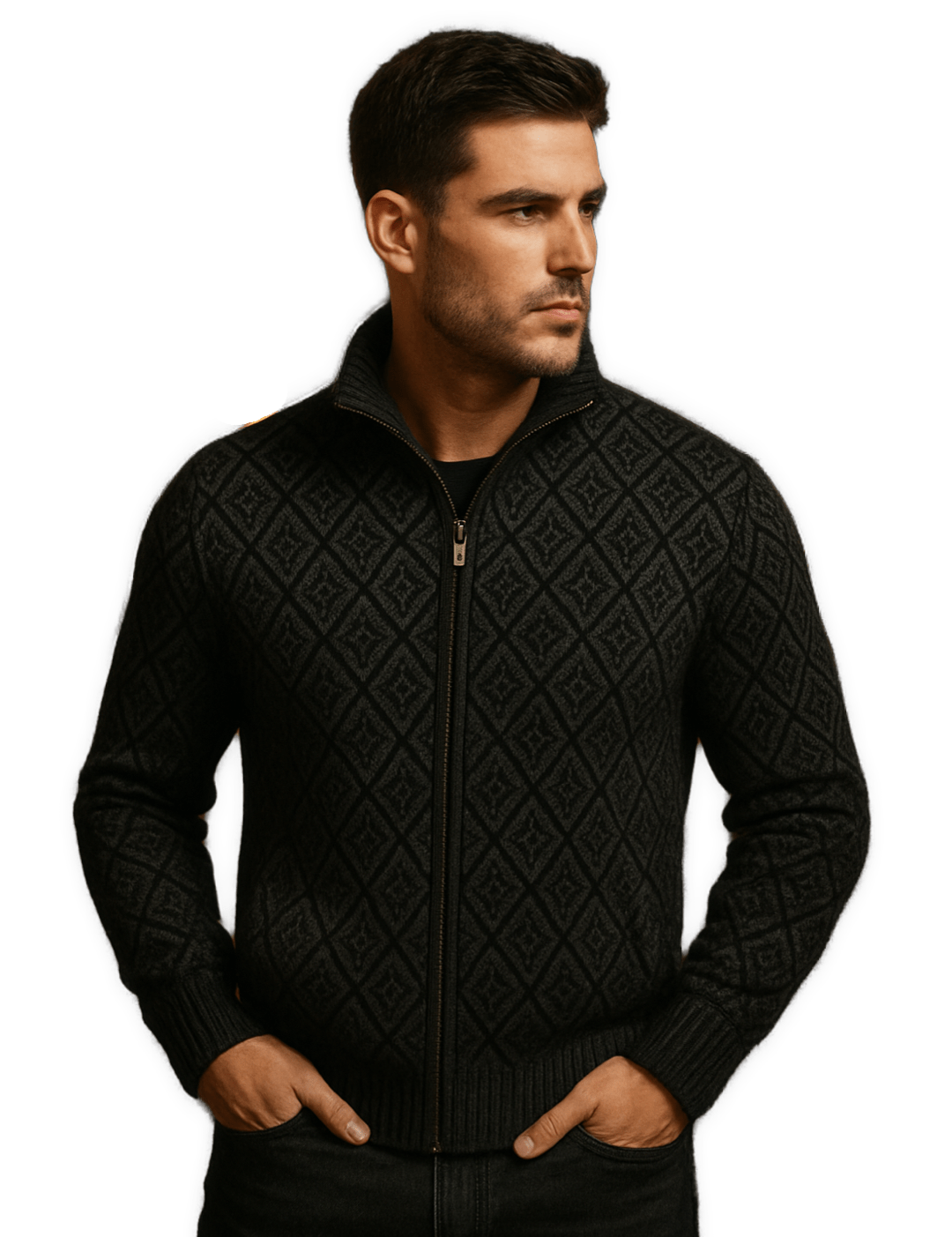 Konjuin 3 - Long Sleeves Jacket for Men - Sarman Fashion - Wholesale Clothing Fashion Brand for Men from Canada