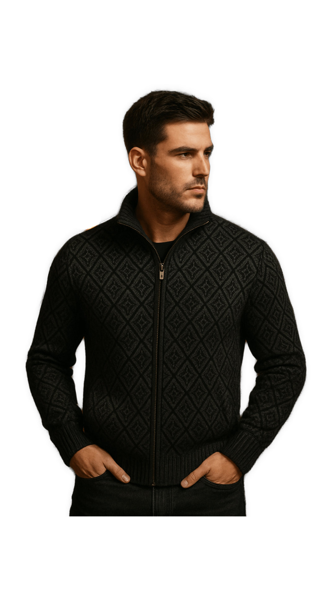 Konjuin 3 - Long Sleeves Jacket for Men - Sarman Fashion - Wholesale Clothing Fashion Brand for Men from Canada