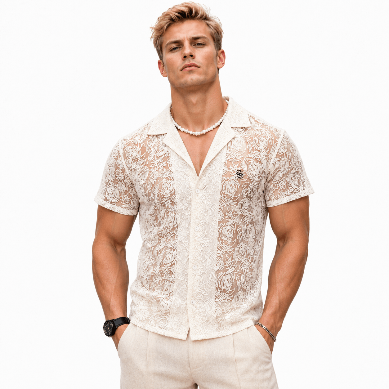 KoppLA - Short Sleeves Shirt for Men - Sarman Fashion - Wholesale Clothing Fashion Brand for Men from Canada