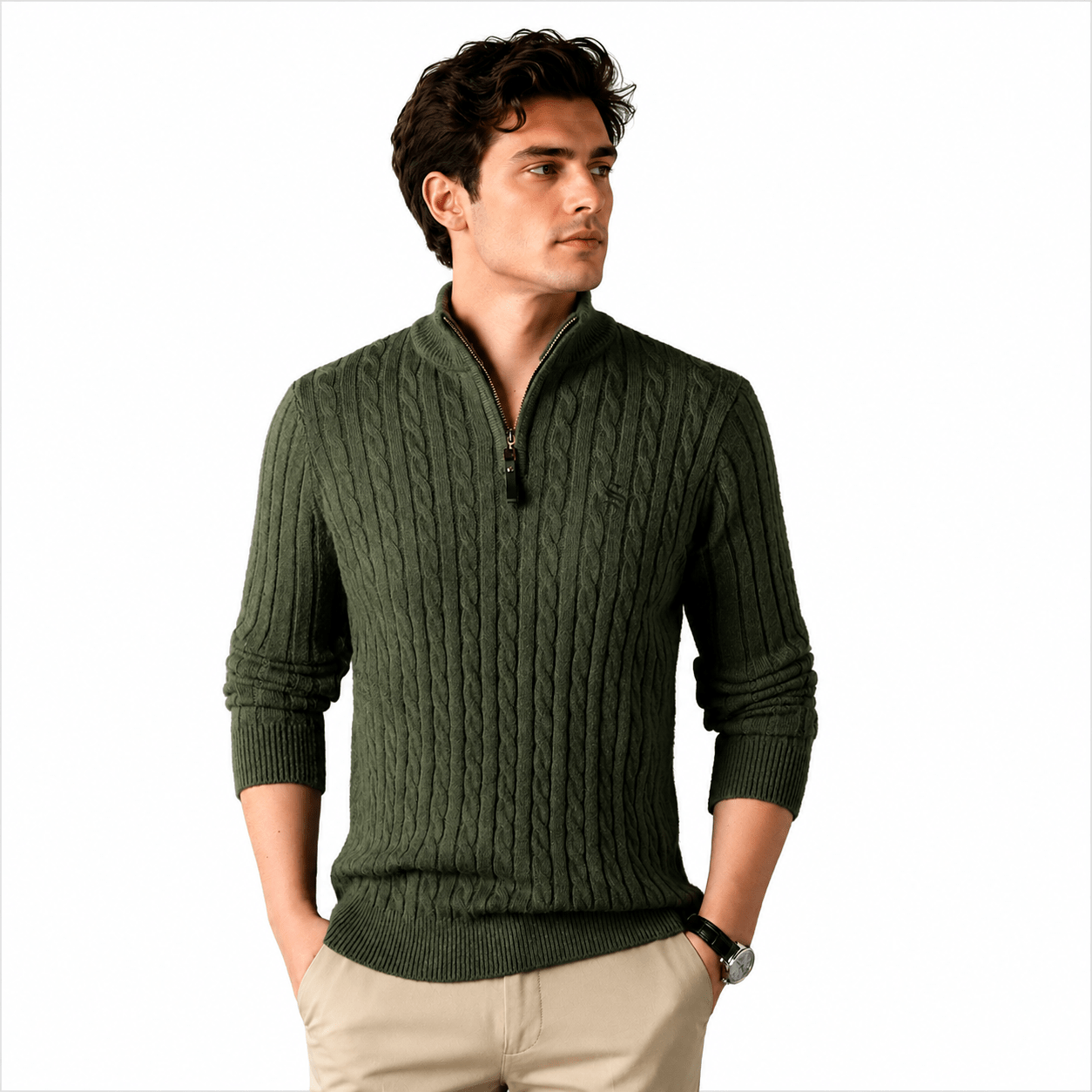Koza - Long Sleeves sweater for Men - Sarman Fashion - Wholesale Clothing Fashion Brand for Men from Canada