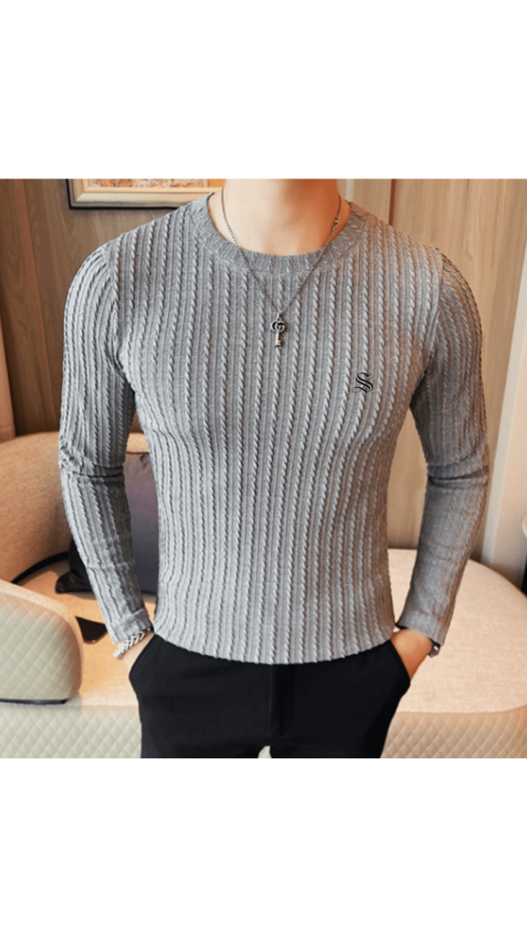 Krozomol - Long Sleeve Shirt for Men - Sarman Fashion - Wholesale Clothing Fashion Brand for Men from Canada
