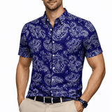 KSIX 2 - Short Sleeves Shirt for Men - Sarman Fashion - Wholesale Clothing Fashion Brand for Men from Canada