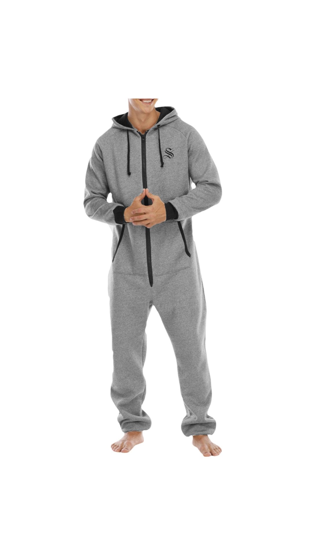 Kungu - Jumpsuit Hoodie for Men - Sarman Fashion - Wholesale Clothing Fashion Brand for Men from Canada