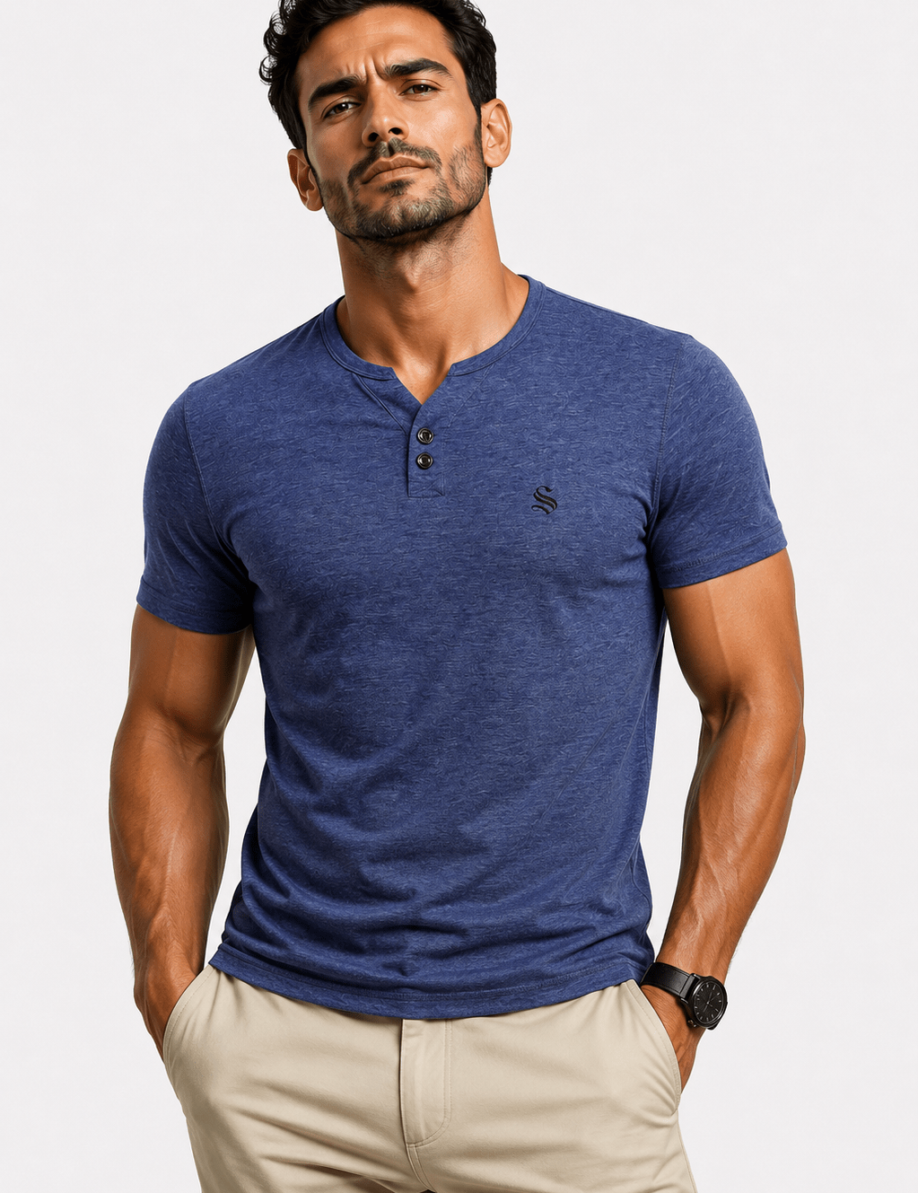 Kupalok - V - Neck T-Shirt for Men - Sarman Fashion - Wholesale Clothing Fashion Brand for Men from Canada