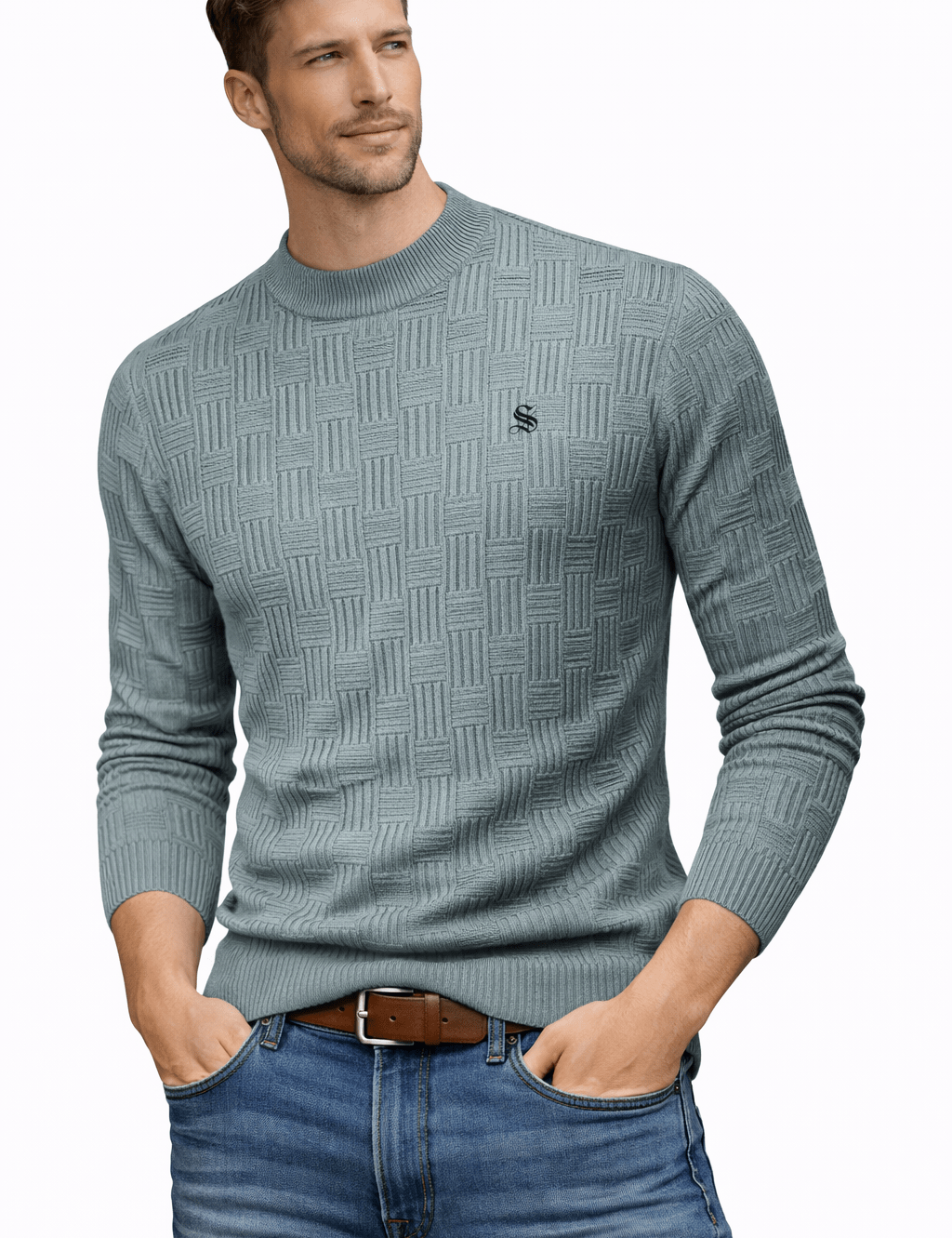 Kvn 32 - Sweater for Men - Sarman Fashion - Wholesale Clothing Fashion Brand for Men from Canada