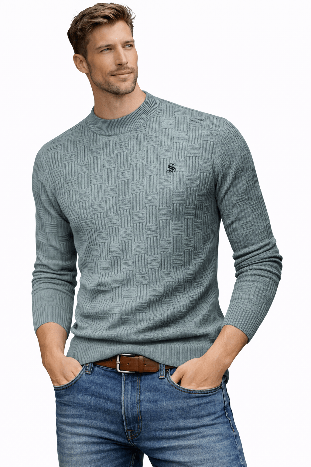Kvn 32 - Sweater for Men - Sarman Fashion - Wholesale Clothing Fashion Brand for Men from Canada