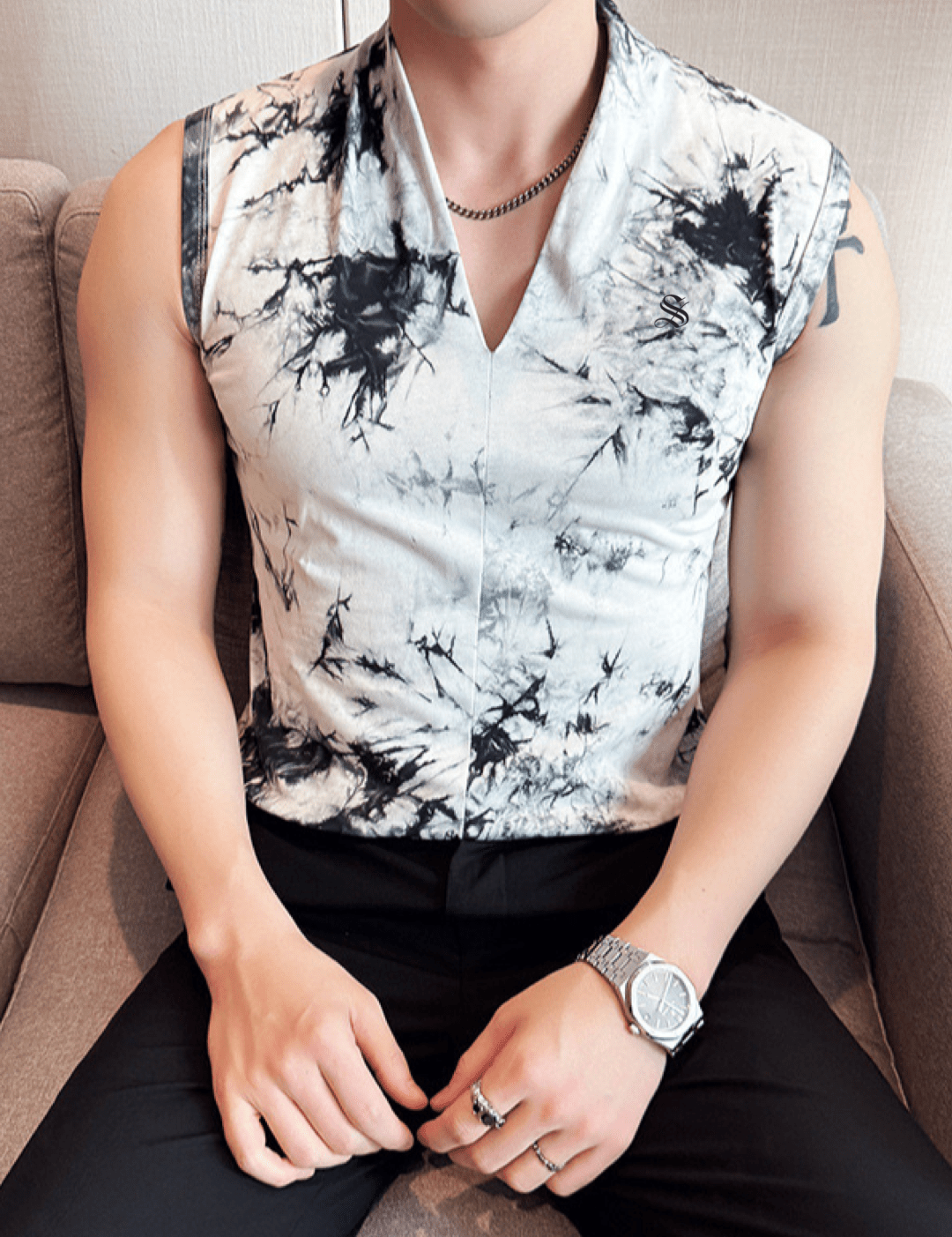 Labna 5 - Tank Top for Men - Sarman Fashion - Wholesale Clothing Fashion Brand for Men from Canada