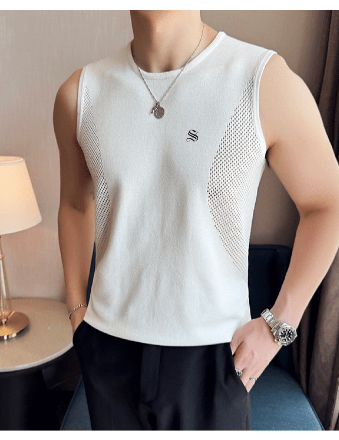 Labna 6 - Tank Top for Men - Sarman Fashion - Wholesale Clothing Fashion Brand for Men from Canada