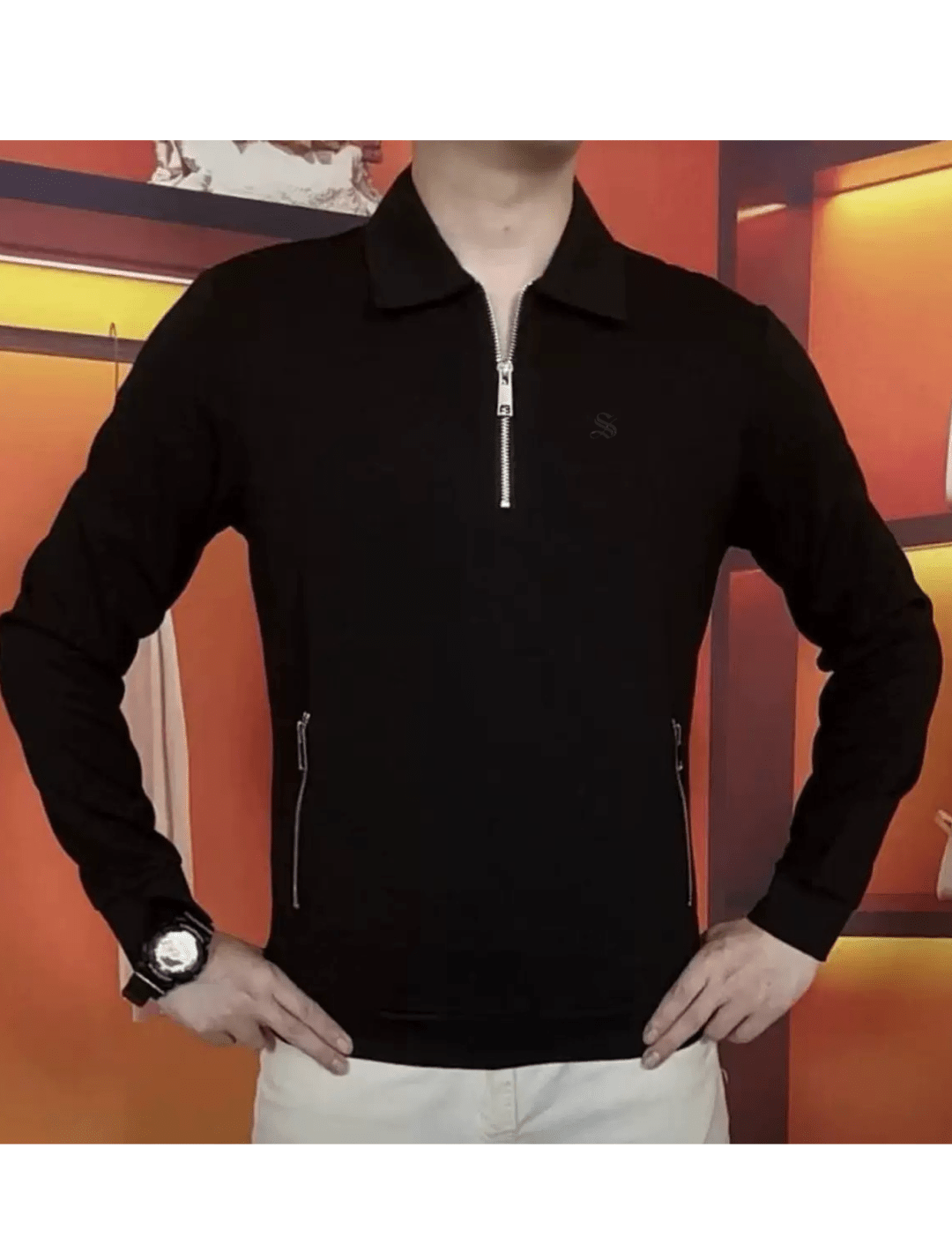 Lada 2 - Long Sleeves Track Top for Men - Sarman Fashion - Wholesale Clothing Fashion Brand for Men from Canada