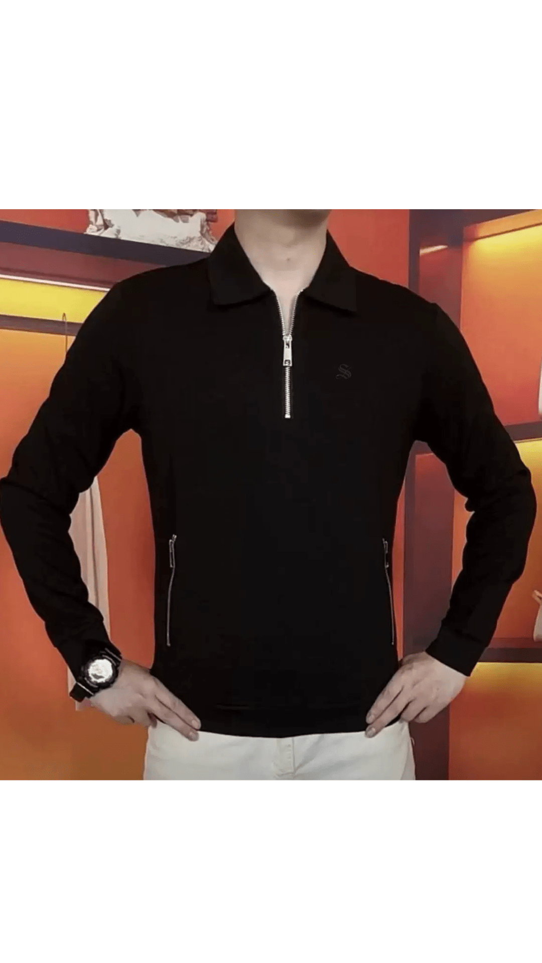 Lada 2 - Long Sleeves Track Top for Men - Sarman Fashion - Wholesale Clothing Fashion Brand for Men from Canada