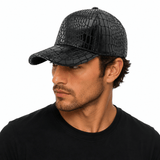 Lanorino 3 - Unisex Black Cap - Sarman Fashion - Wholesale Clothing Fashion Brand for Men from Canada