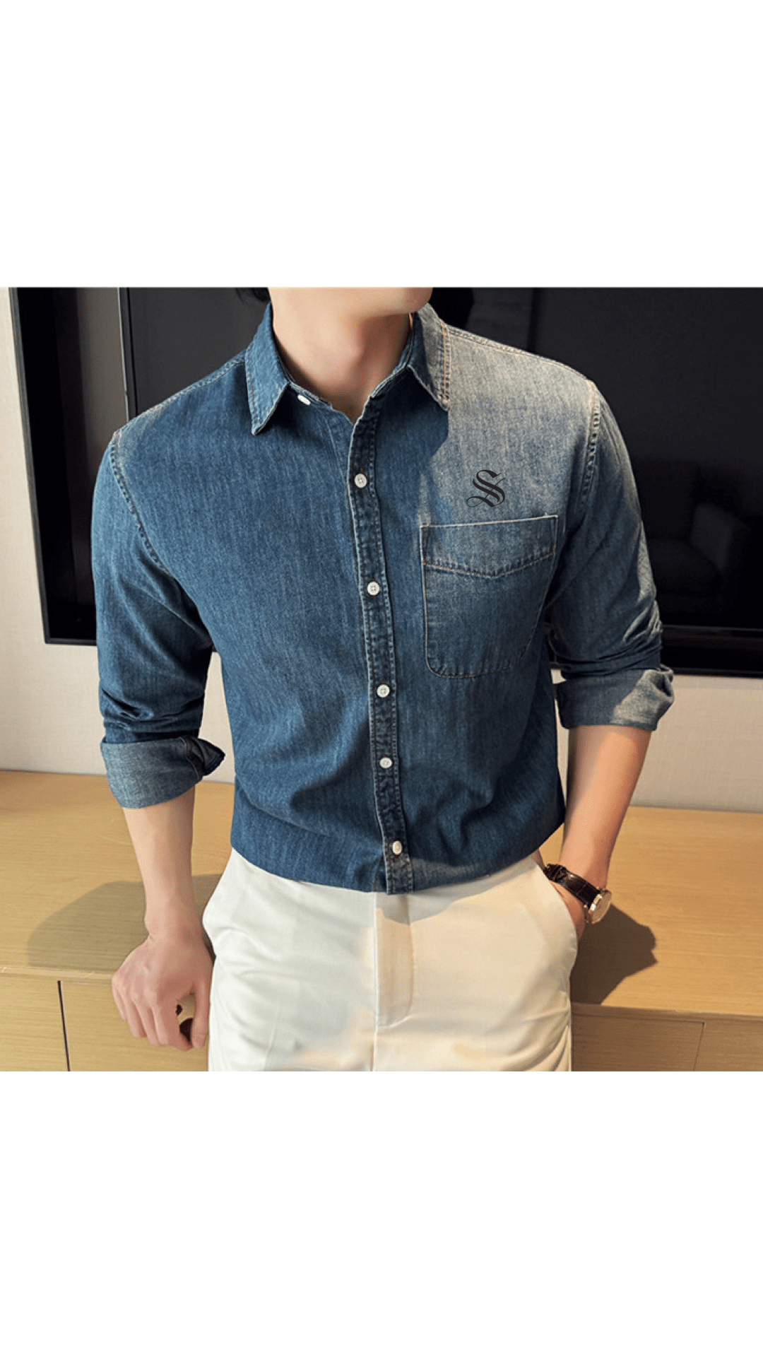 Lema - Long Sleeves Shirt for Men - Sarman Fashion - Wholesale Clothing Fashion Brand for Men from Canada