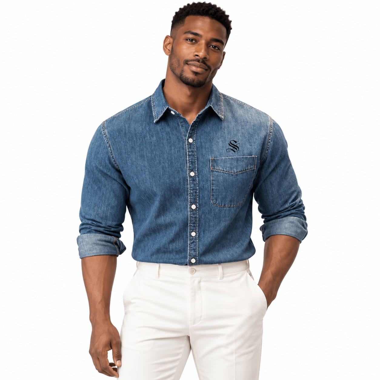 Lema - Long Sleeves Shirt for Men - Sarman Fashion - Wholesale Clothing Fashion Brand for Men from Canada