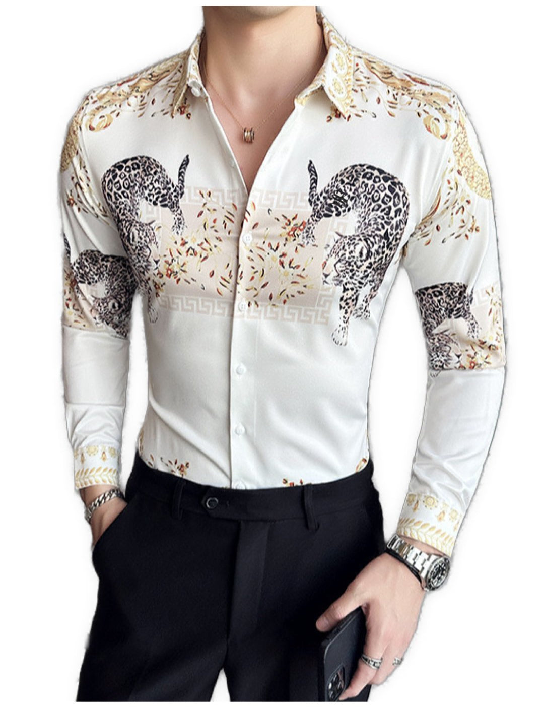 Leseo - Long Sleeves Shirt for Men - Sarman Fashion - Wholesale Clothing Fashion Brand for Men from Canada