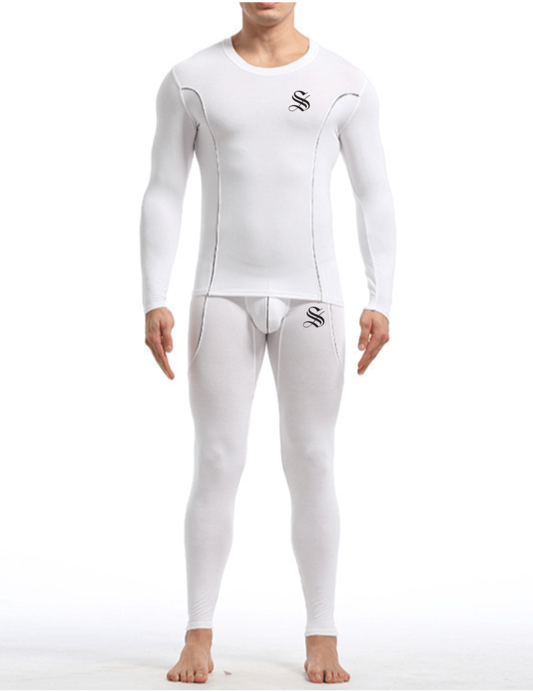 Letto 105 - Complete Set Leggings & Long Sleeves Shirt for Men - Sarman Fashion - Wholesale Clothing Fashion Brand for Men from Canada