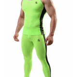 Letto 1087 - Complete Set Leggings & Tank Top for Men - Sarman Fashion - Wholesale Clothing Fashion Brand for Men from Canada