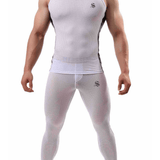 Letto 1087 - Complete Set Leggings & Tank Top for Men - Sarman Fashion - Wholesale Clothing Fashion Brand for Men from Canada