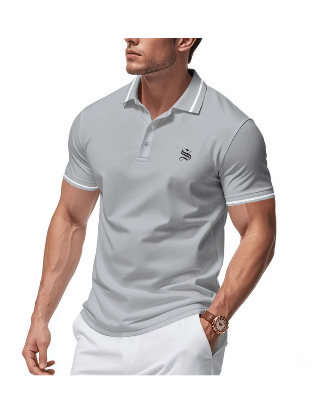 LHJK - Polo Shirt for Men - Sarman Fashion - Wholesale Clothing Fashion Brand for Men from Canada