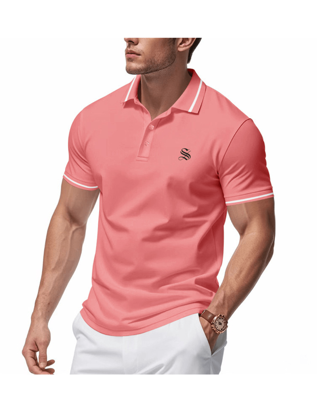 LHJK - Polo Shirt for Men - Sarman Fashion - Wholesale Clothing Fashion Brand for Men from Canada
