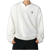 Lidt - V - Neck Shirt for Men - Sarman Fashion - Wholesale Clothing Fashion Brand for Men from Canada