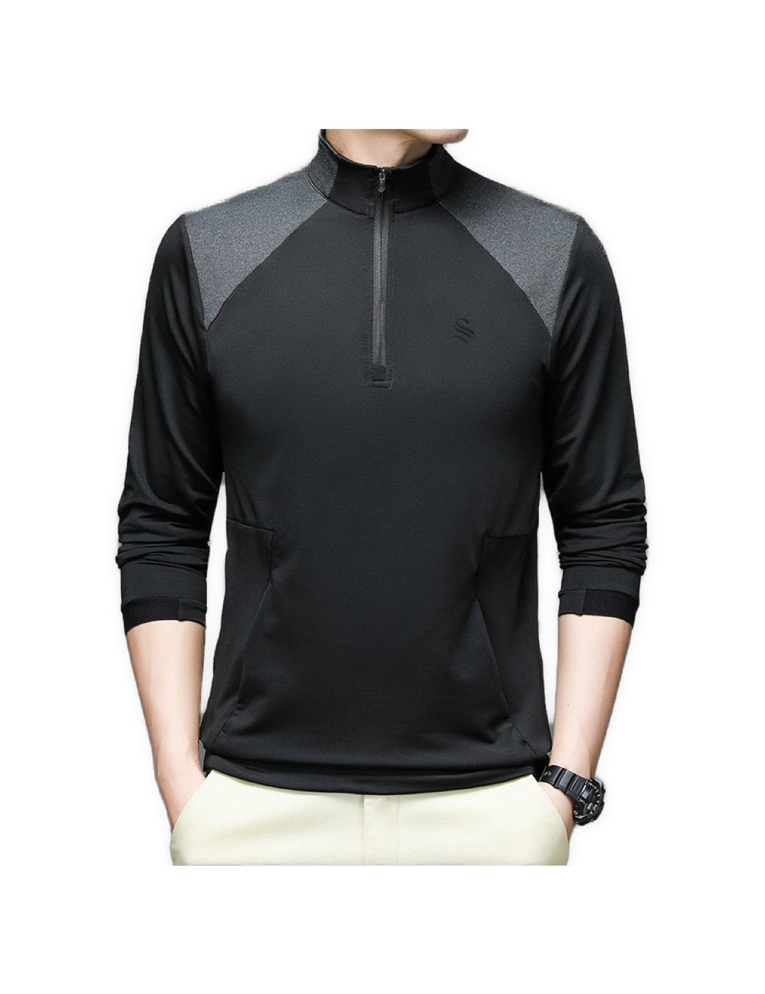 LiLU - Long Sleeves Track Top for Men - Sarman Fashion - Wholesale Clothing Fashion Brand for Men from Canada