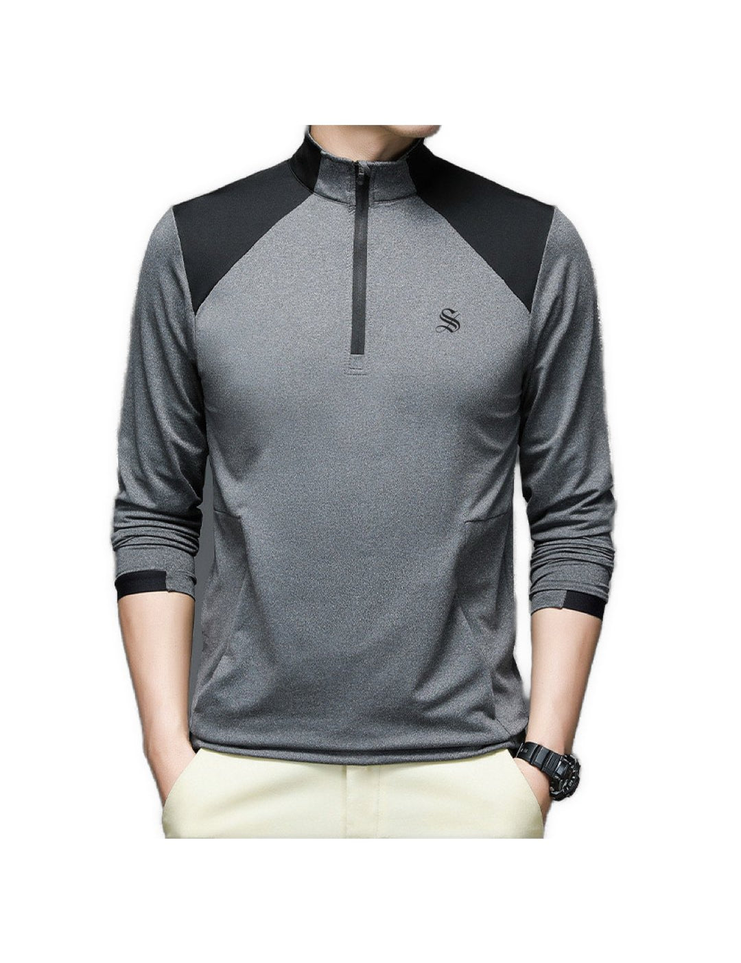 LiLU - Long Sleeves Track Top for Men - Sarman Fashion - Wholesale Clothing Fashion Brand for Men from Canada