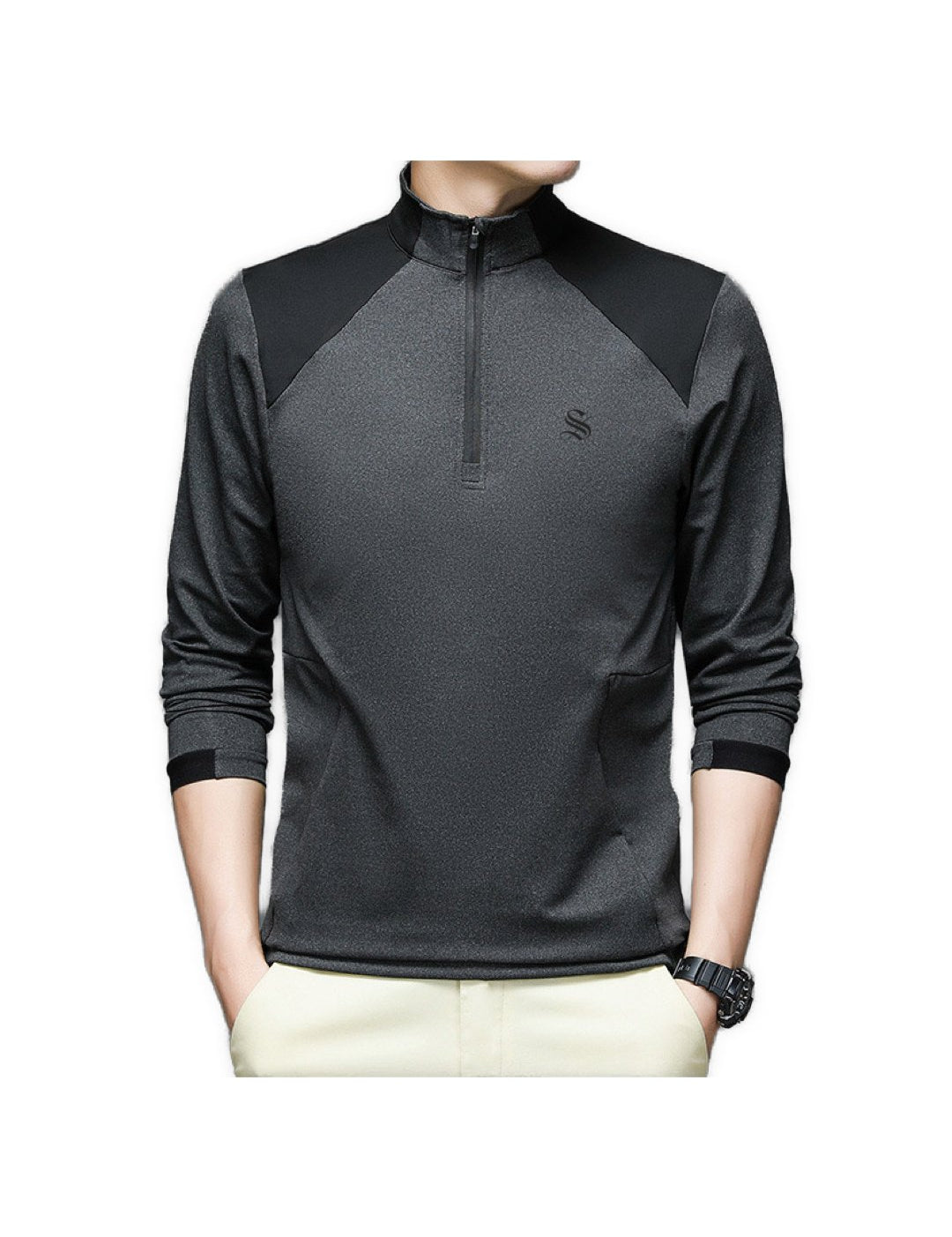LiLU - Long Sleeves Track Top for Men - Sarman Fashion - Wholesale Clothing Fashion Brand for Men from Canada