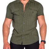 Limbizo - Short Sleeves Shirt for Men - Sarman Fashion - Wholesale Clothing Fashion Brand for Men from Canada